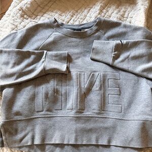 Nike Cropped Gray Crewneck